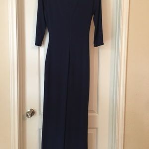 Laundry By Shelli Segal Dresses - Laundry Navy Blue dress with side slit and ruche Laundry By Shelli Segal Dresses - Laundry Navy Blue dress with side slit and ruche